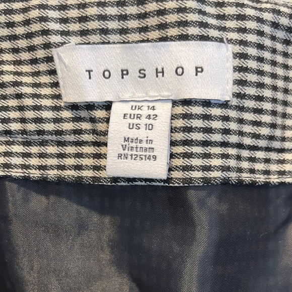 Sold Topshop Dogtooth Mini Skirt - Picture 8 of 9